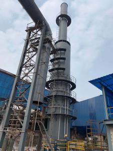 新鋼球團(tuán)脫硫塔安裝現(xiàn)場
